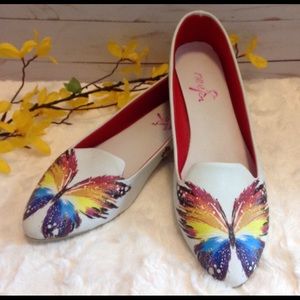 Goby Elite Butterfly Rainbow Flats LGBT SZ 11